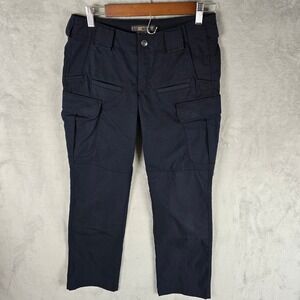 5.11 Tactical Women 2 Regular Navy Blue Ripstop Cargo Pants Work Outdoor